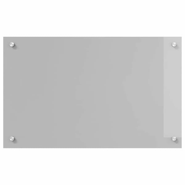 Köksskydd 2 pcs Ljusgrå 80 x 50 cm härdat glas