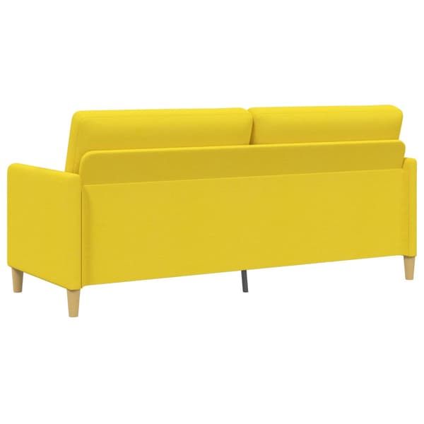 Soffa med förvaring Ljusgul 192 x 78 x 87 cm Polyester