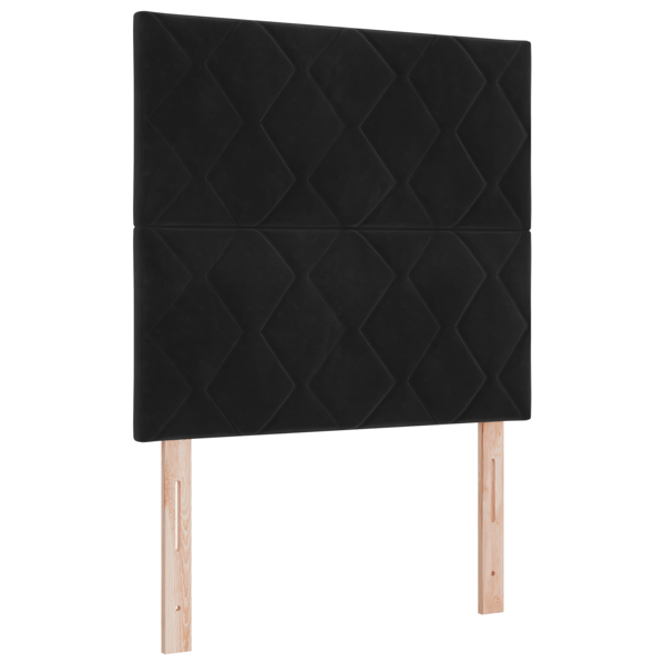LED huvuddyna Svart 90 cm Sammet