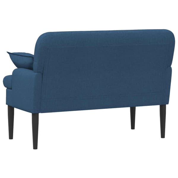 Loveseat med knapprapport Blå 111 x 68 x 80 cm Tyg
