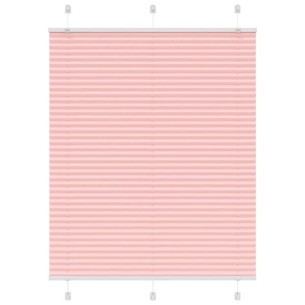 Plisserad persienn rosa 105x150 cm tyg bredd 104,4cm polyester