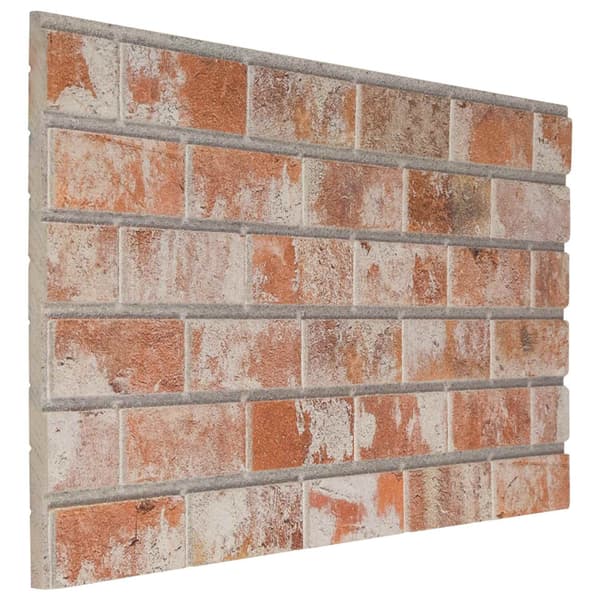 Väggpaneler 10 pcs Orange 100 x 50 cm EPS Skum