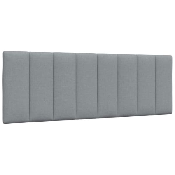 Bed Frame without Mattress "Hanko" Light Grey 140x190cm Fabric