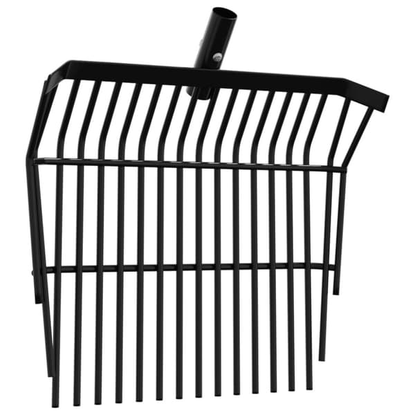Högaffel 14 horn svart stål