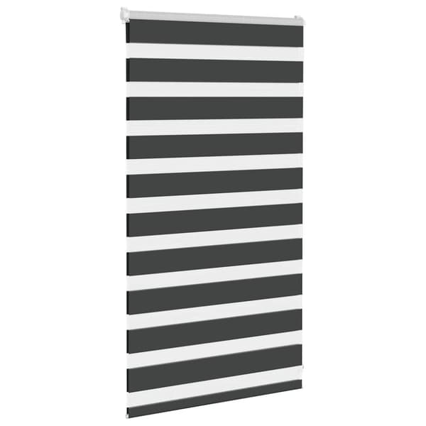 Rullgardin zebra svart 90x100 cm tyg bredd 85,9 cm polyester