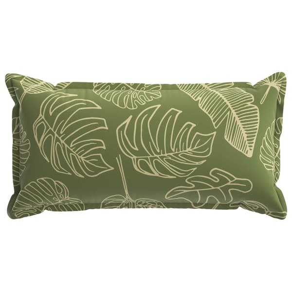 Kuddöverdrag 6 st HOUTEN Bladdesign 40 x 80 cm Polyester