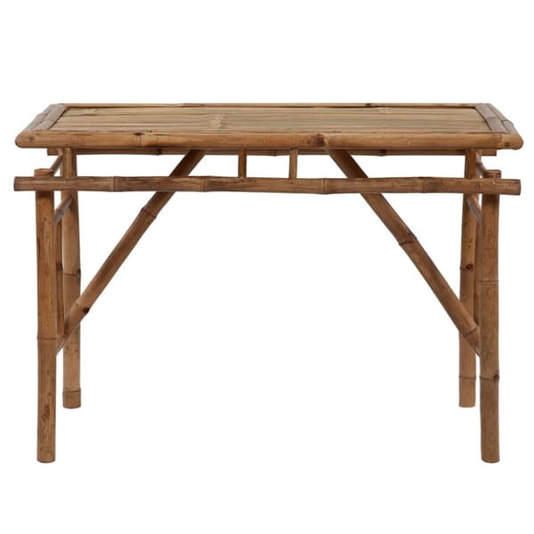 Hopfällbart trädgårdsbord 115x50x75 cm bambu