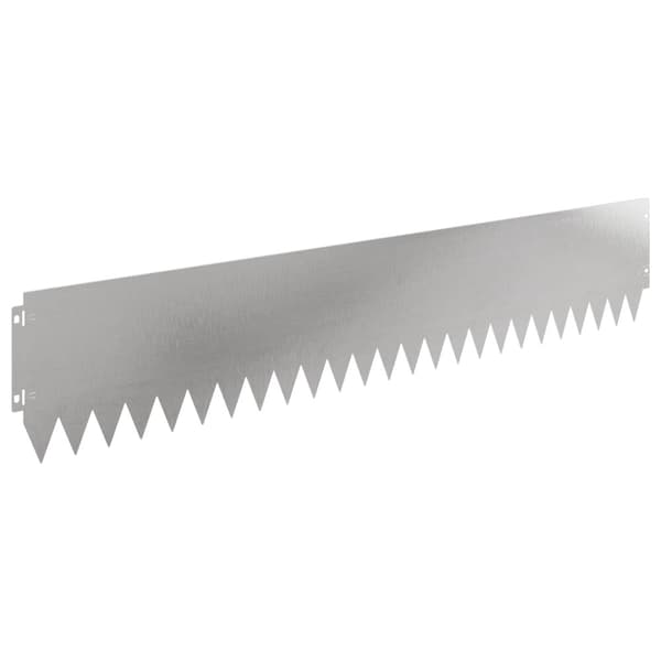 Kant för gräsmatta 30 pcs 103 x 20 cm Stål Silver
