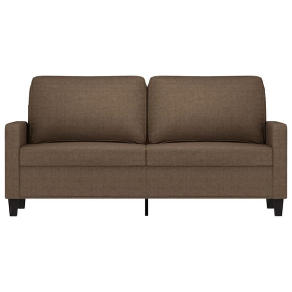 2-sitssoffa brun 140 cm tyg