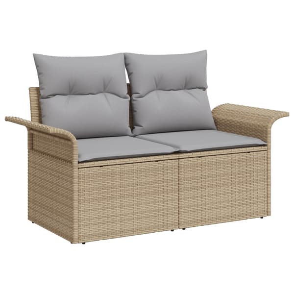Trädgårdsoffset 8 st Poly rattan