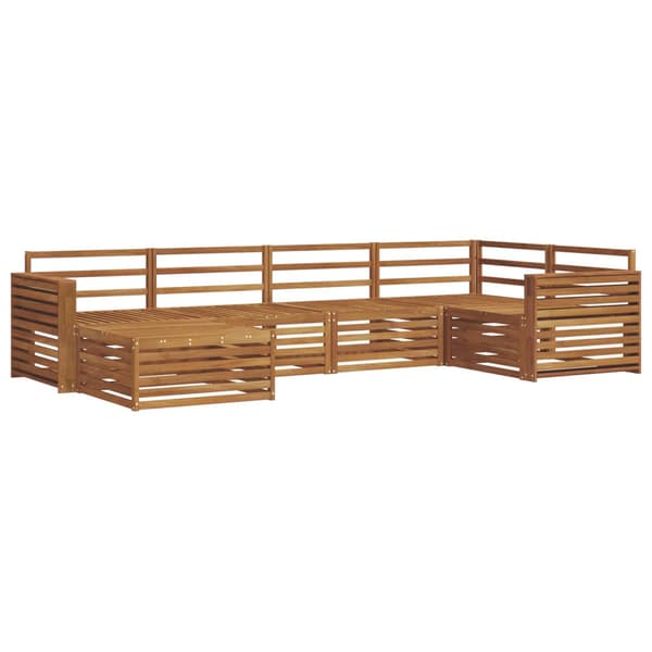 Utomhussoffset 6 pcs Naturfärg