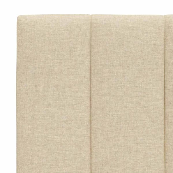 Headboard Cushion "Hanko" Cream 100 cm Fabric