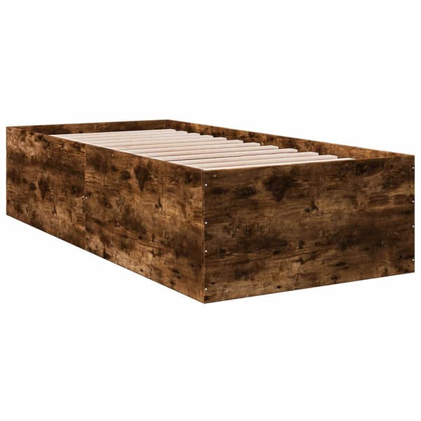 Golvsängsram Rökt ek 80 x 200 cm Konstruerat trä