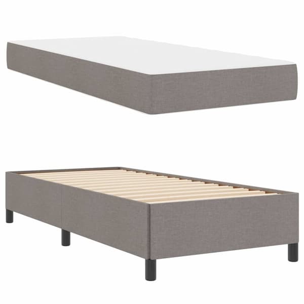 Bäddfjäder Taupe 90 x 200 cm tyg