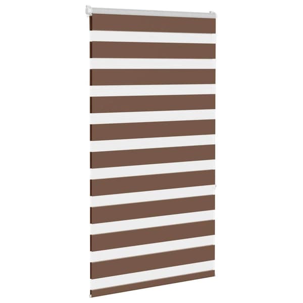 Rullgardin zebra brun 90x150 cm tyg bredd 85,9 cm polyester