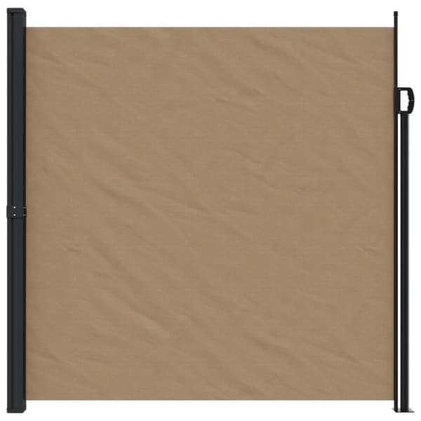 Indragbar sidomarkis taupe 200x500 cm