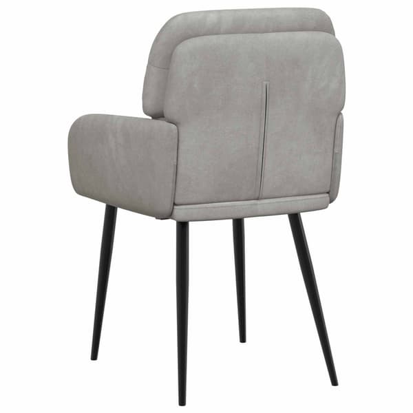 Matstolar 4 pcs Sammet Ljusgrå 59 x 59,5 x 90 cm
