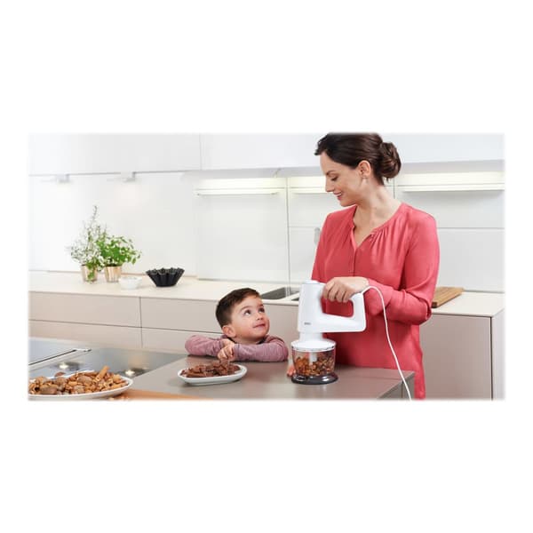 Braun MultiMix 3 HM 3135 WH - handmixer - vit / grå