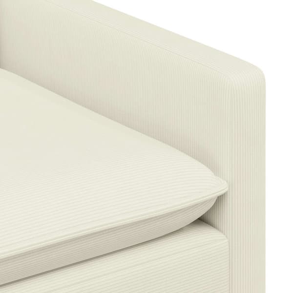 Soffa Gräddvit 76 x 81 x 87,5 cm Tyg