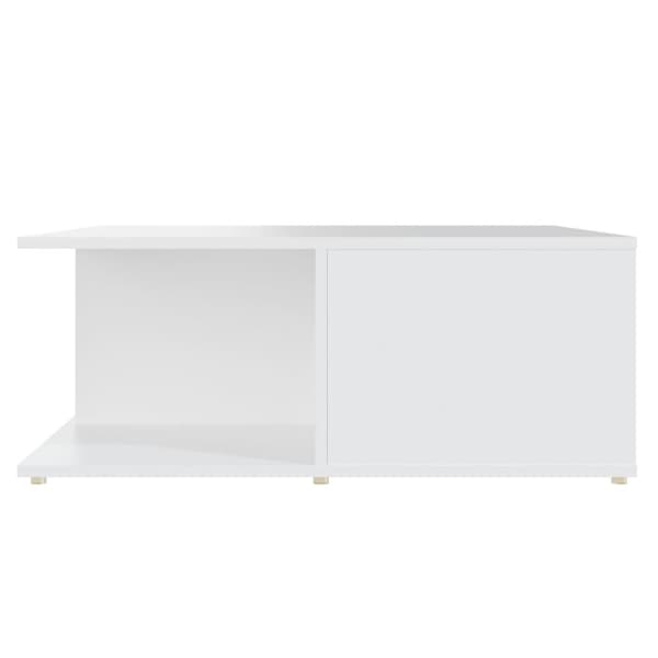 Soffbord vit 80x80x31 cm konstruerat trä