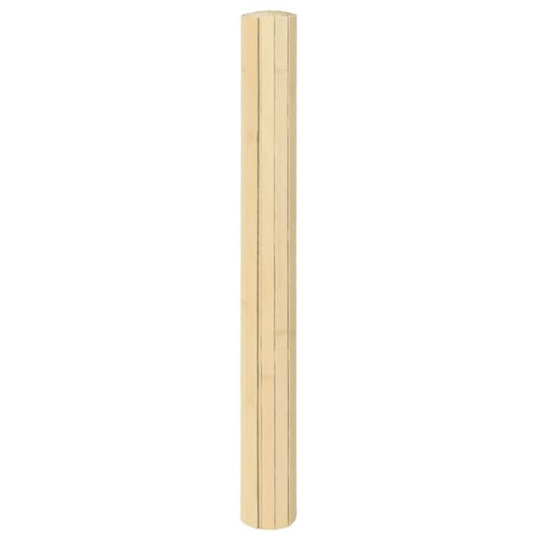 Matta rektangulär ljus naturlig 100x100 cm bambu