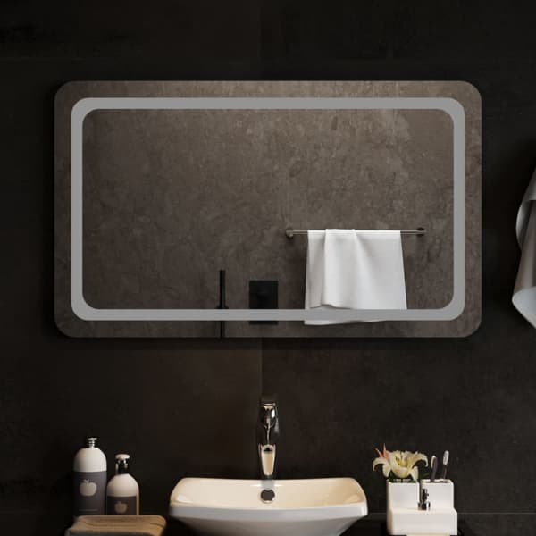 Badrumsspegel LED 100x60 cm