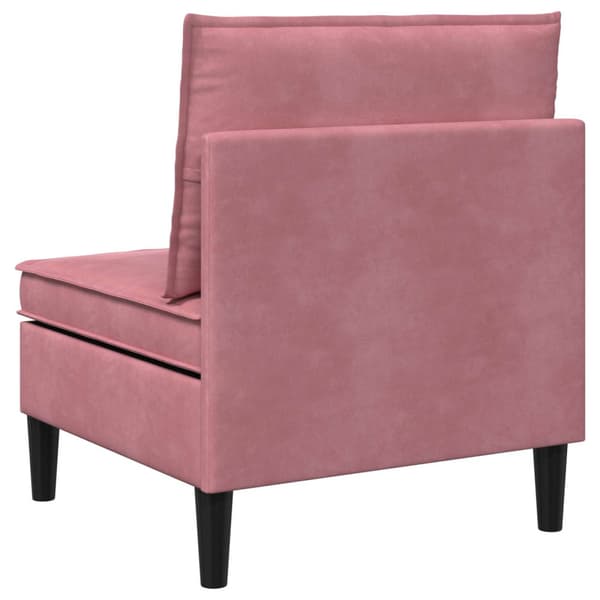 Mellansofta med förvaring Rosa Sammet