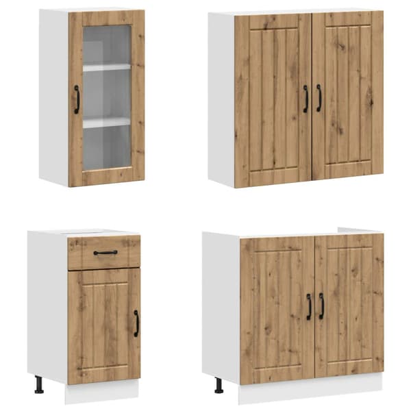 Köksenhet LUCCA 8 pcs Artisan-ek Konstruerat trä