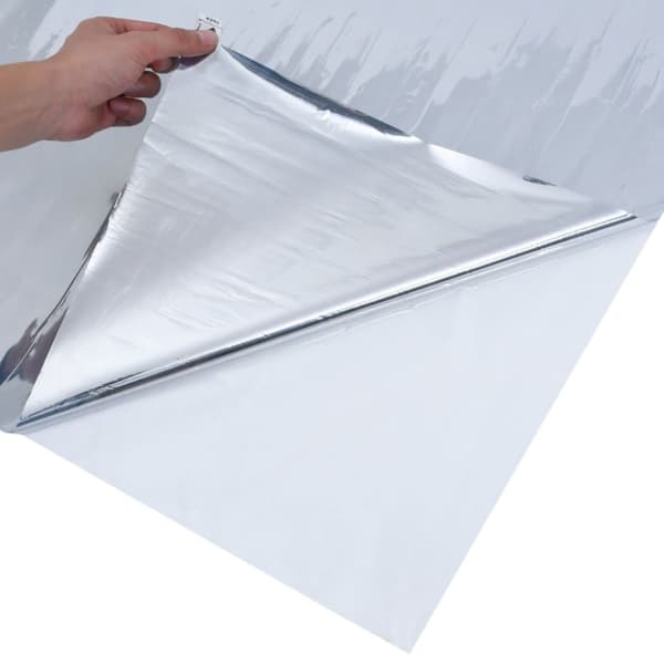 Fönsterfilm statisk reflektiv effekt silver 45x1000 cm PVC