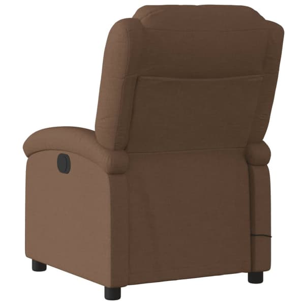 Massagefåtölj brun tyg