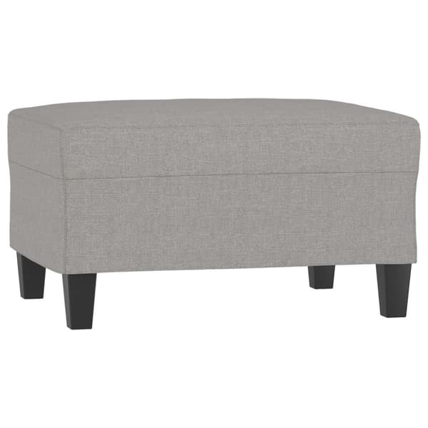 Fotpall Ljusgrå 70x55x41 cm tyg
