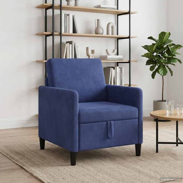 Soffa med förvaring Polisblå 72 x 78 x 87 cm Polyester