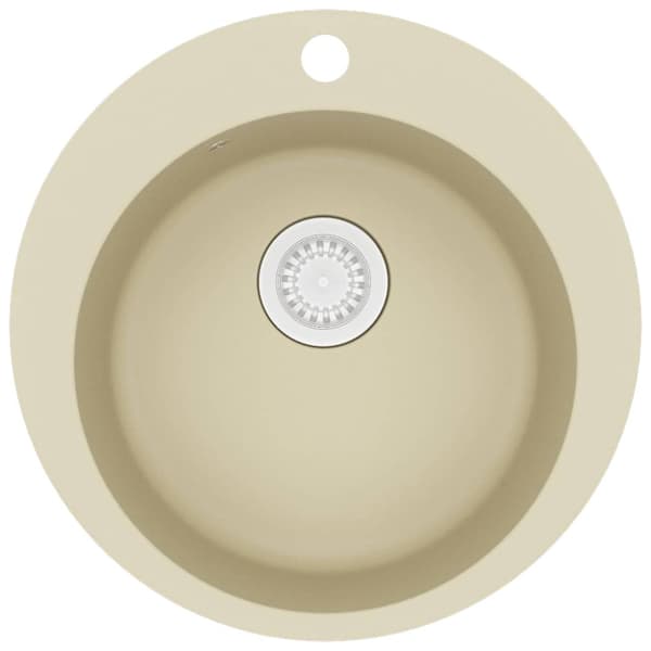 Diskho granit enkel rund beige