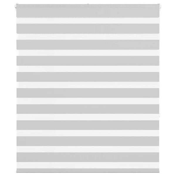 Rullgardin zebra ljusgrå 125x150 cm tyg bredd 120,9cm polyester