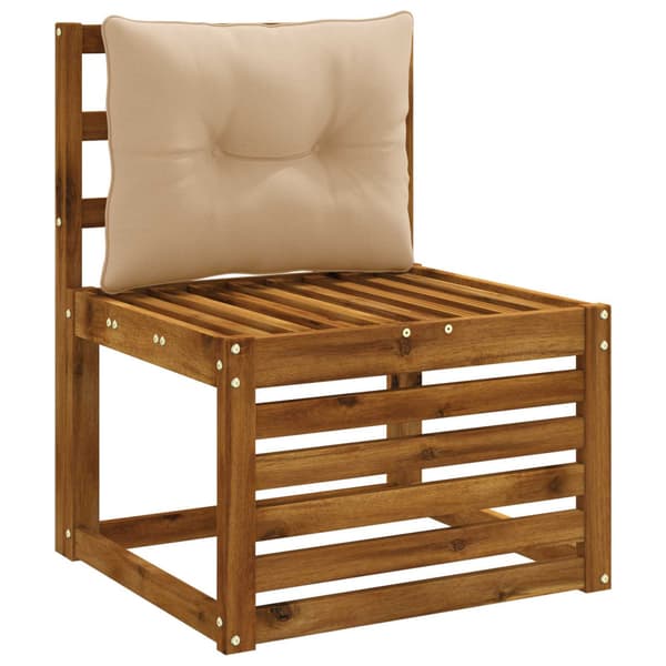 Ryggkudde PUTTEN 100% Polyester Sand 60 x 40 x 10 cm