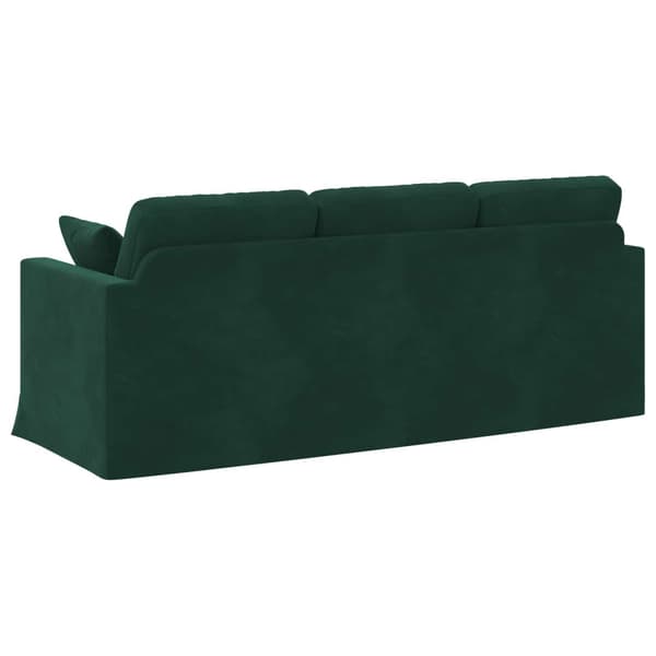 Soffa Mörkgrön 198 x 78 x 80 cm Sammet