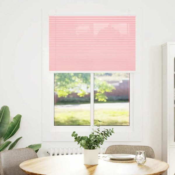 Plisserad persienn rosa 100x150 cm tyg bredd 99,4 cm polyester