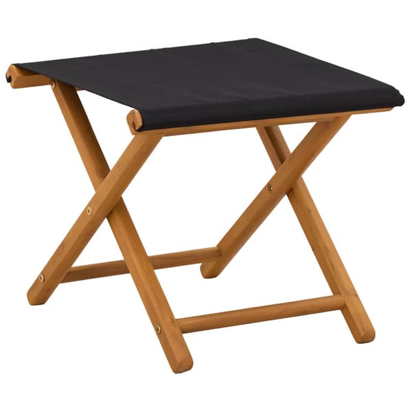 Deck Chair 4 st 3 Position Massiv Eukalyptus Trä Svart