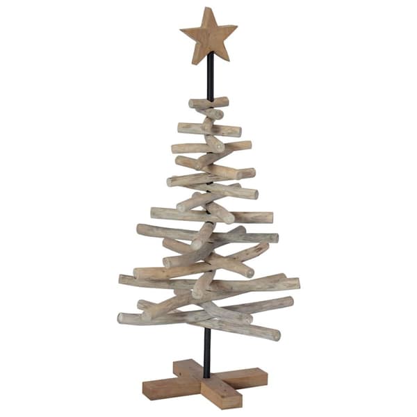 Julgran Brun 90 cm Massivt teakträ