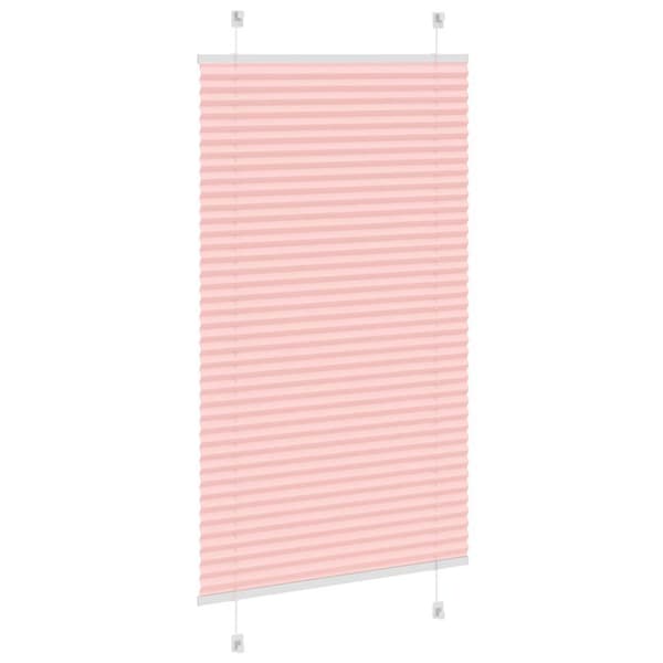 Plisserad persienn rosa 70x100 cm tyg bredd 69,4 cm polyester