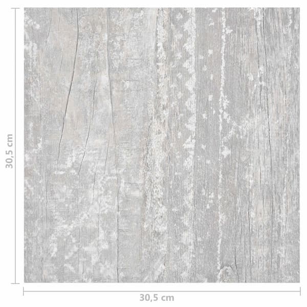 Golvplankor 55 pcs Grå 5,11 m² PVC