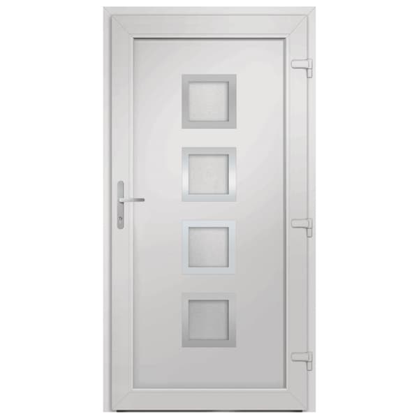 Ytterdörr vit 88x200 cm PVC