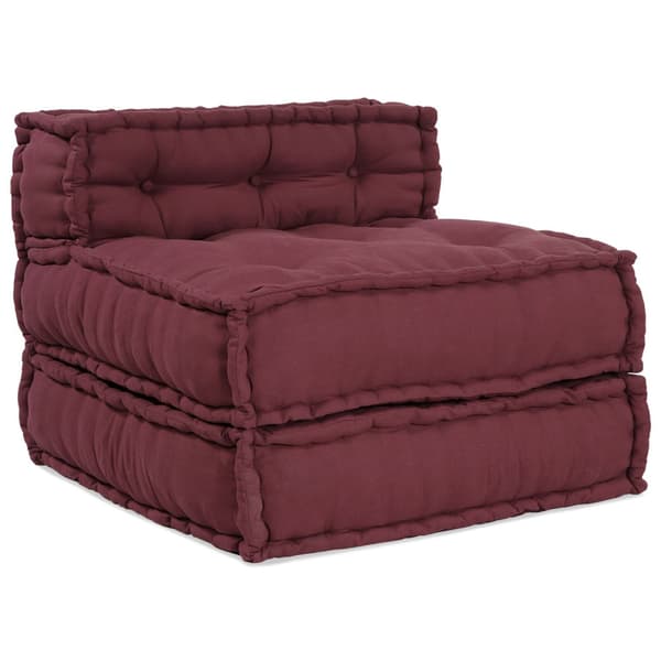 Modulsofa enhet 4 pcs Bordeaux Tyg