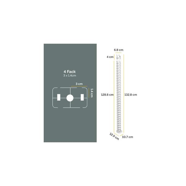 Kabelsamlare FELLOWES CableSpine vit