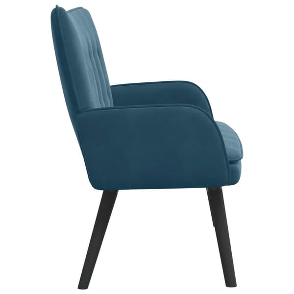 Tvåsitssoffa Blå 115 x 61 x 87 cm Sammet
