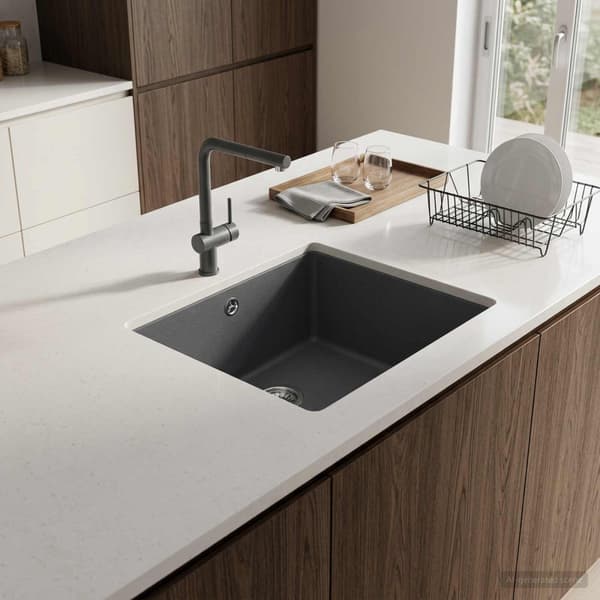 Enkel diskho Granit 42 x 46 x 31 cm Grafit