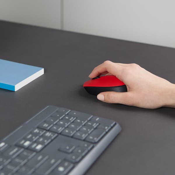 Logitech M171 Red-K datormöss Ambidextrous RF Trådlös Optisk 1000 DPI