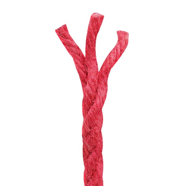 Juterep Röd 100% Tossa jute