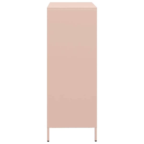 Högskåp rosa 68x39x103,5 cm stål