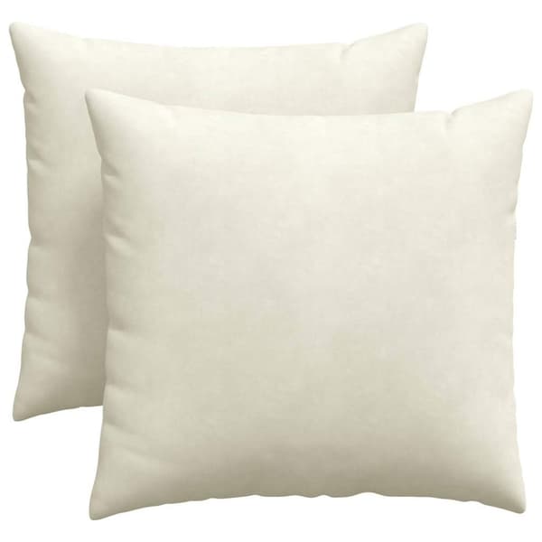 Sofakuddar 2 pcs Kräm 45 x 45 cm Kordread tyg
